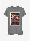 Stranger Things Music Band Poster Girls T-Shirt, CHARCOAL, hi-res