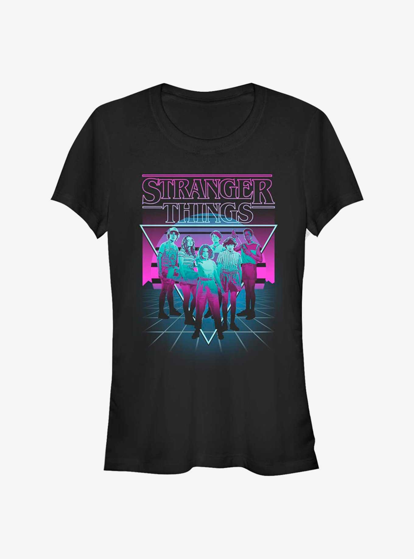 Stranger Things Neon Group Girls T-Shirt, , hi-res
