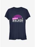 Stranger Things Retro Palace Arcade Girls T-Shirt, NAVY, hi-res