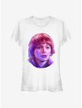 Stranger Things Will Neon Face Girls T-Shirt, WHITE, hi-res
