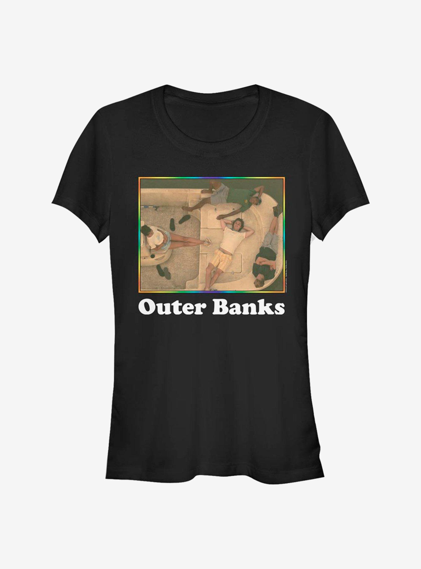 Outer Banks Classic Group Shot Girls T-Shirt, BLACK, hi-res