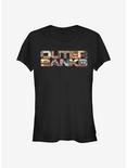 Outer Banks OBX Photo Logo Girls T-Shirt, BLACK, hi-res