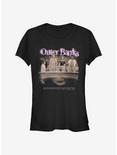Outer Banks OBX Spraypaint Girls T-Shirt, BLACK, hi-res