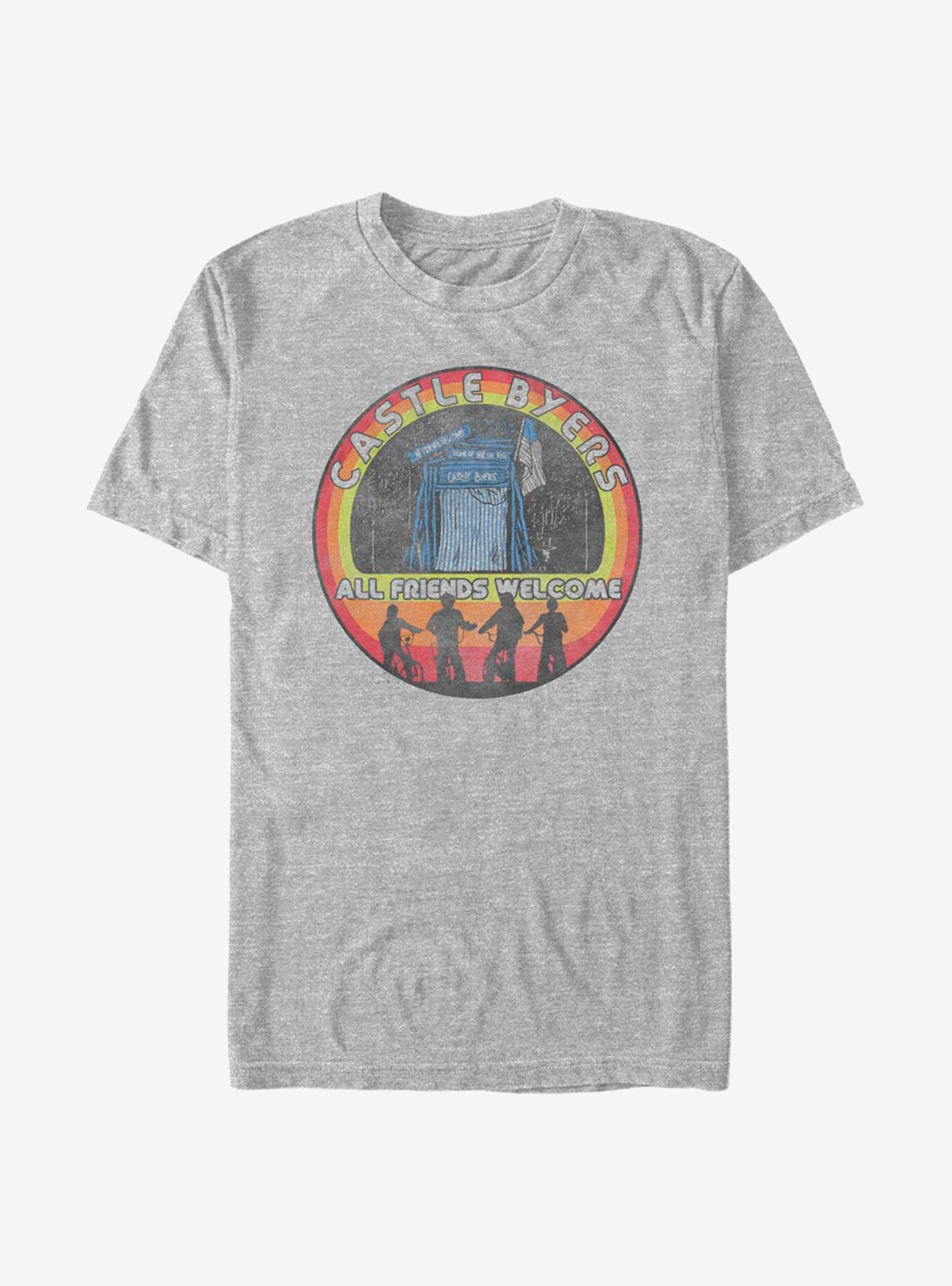 Stranger Things Castle Byers All Friends Welcome T-Shirt