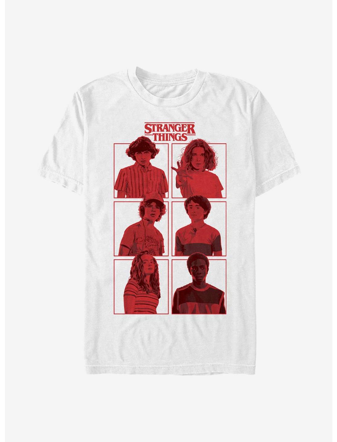 Stranger Things Character Boxup T-Shirt, WHITE, hi-res