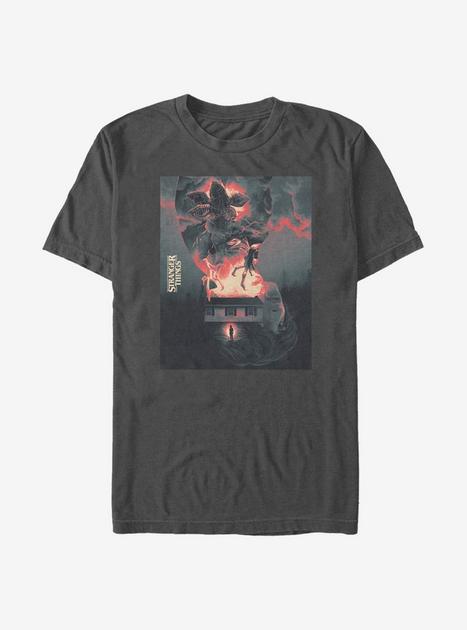 Stranger Things Demogorgon Poster T-Shirt - GREY | Hot Topic