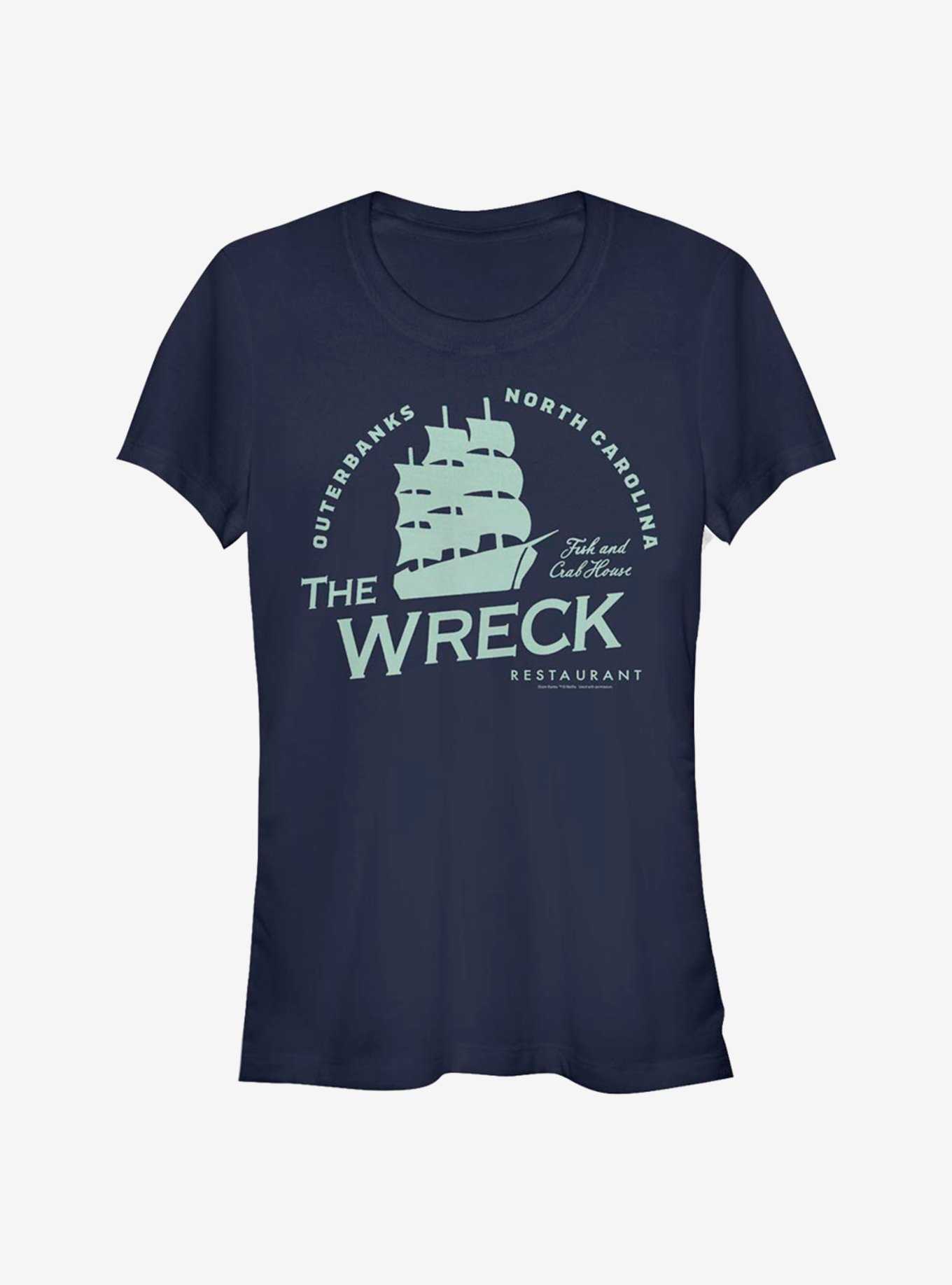 Outer Banks The Wreck Restaurant Girls T-Shirt, , hi-res