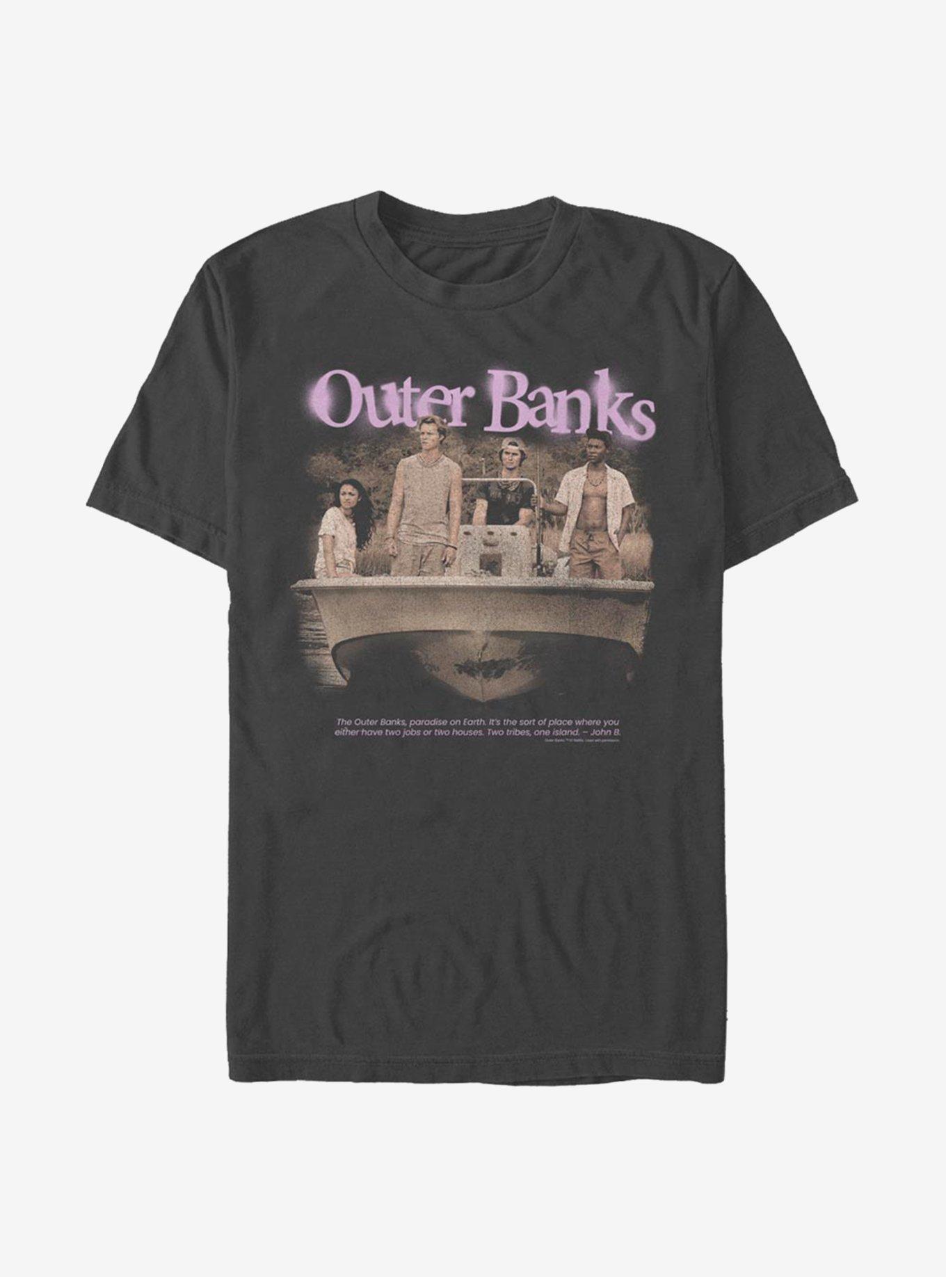 Outer Banks OBX Spraypaint T-Shirt, CHARCOAL, hi-res
