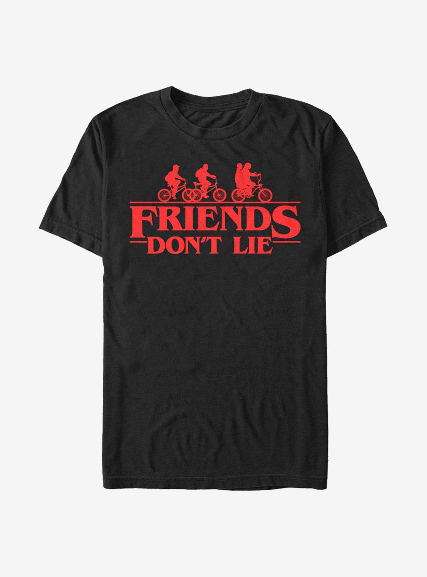 Stranger Things Friends Don't Lie T-Shirt - BLACK | Hot Topic