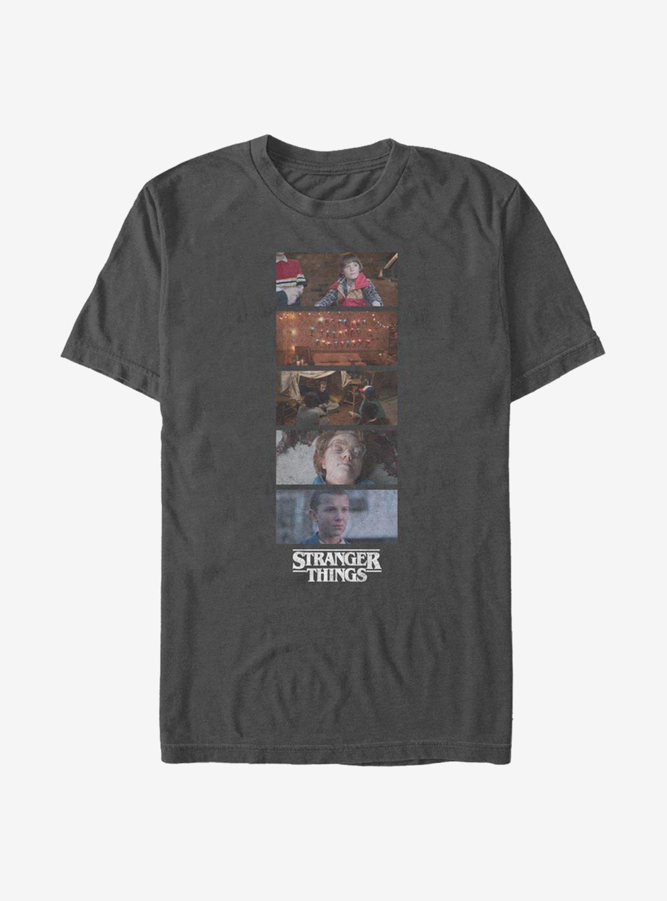 Stranger Things Film Still Story T-Shirt, CHARCOAL, hi-res