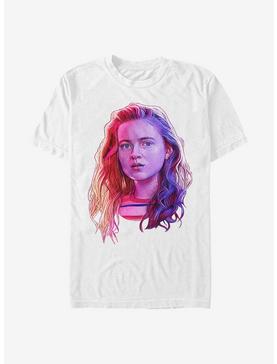 Stranger Things Max Neon Face T-Shirt, WHITE, hi-res