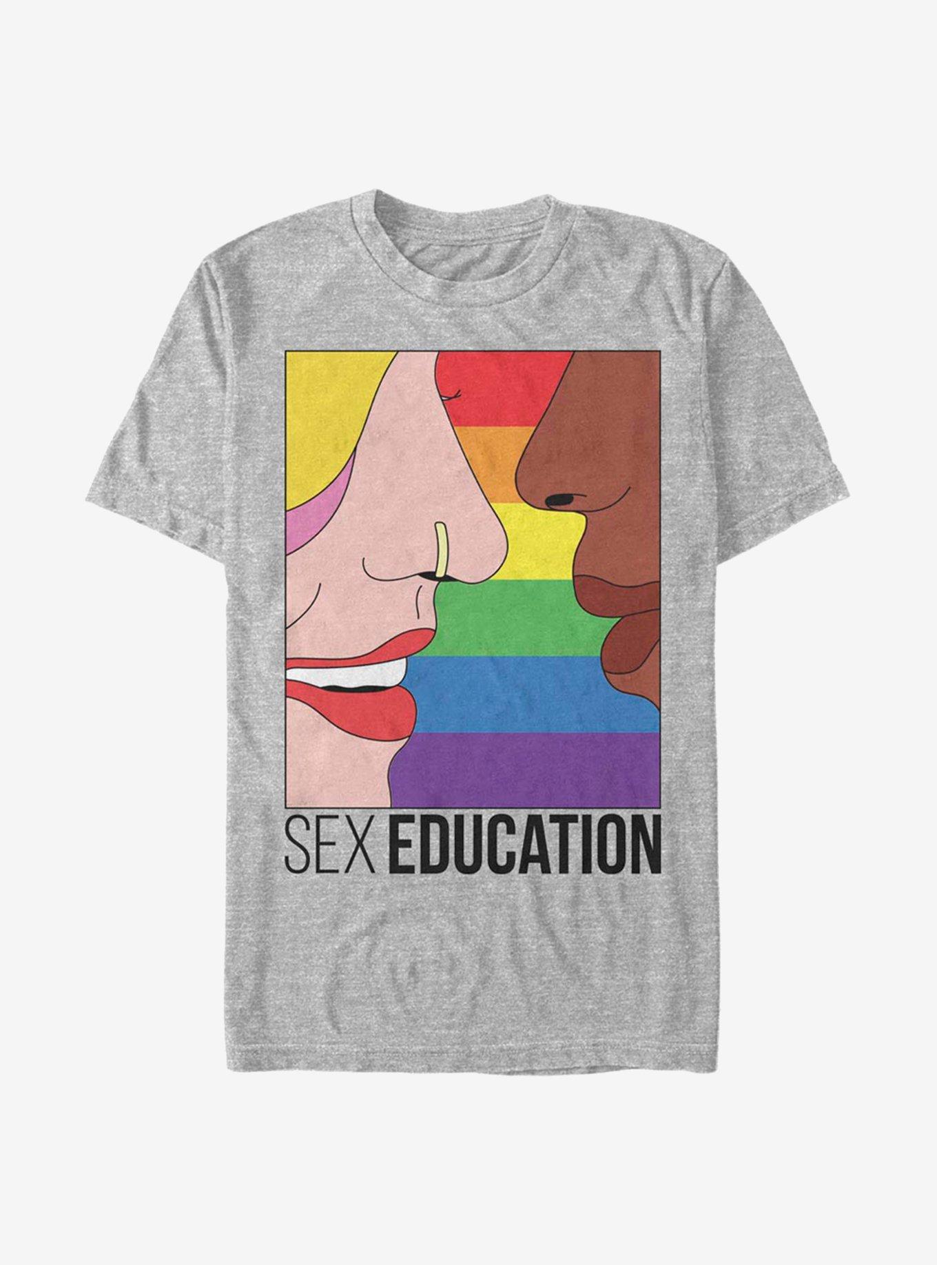 Sex Education Sex Ed Kiss T-Shirt, ATH HTR, hi-res