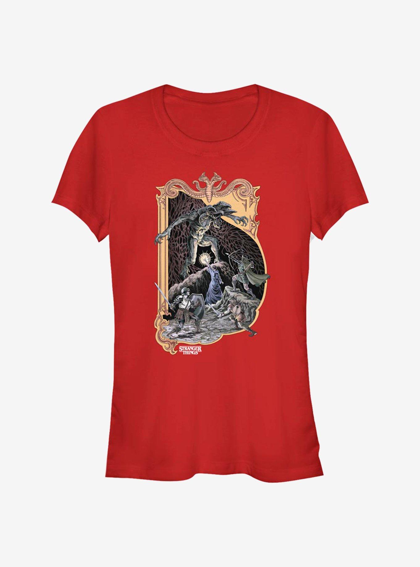 Stranger Things DND Girls T-Shirt, RED, hi-res