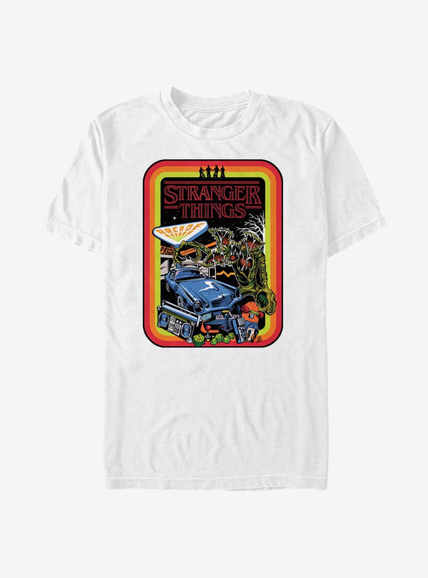 Stranger Things Retro Mash T-Shirt, WHITE, hi-res