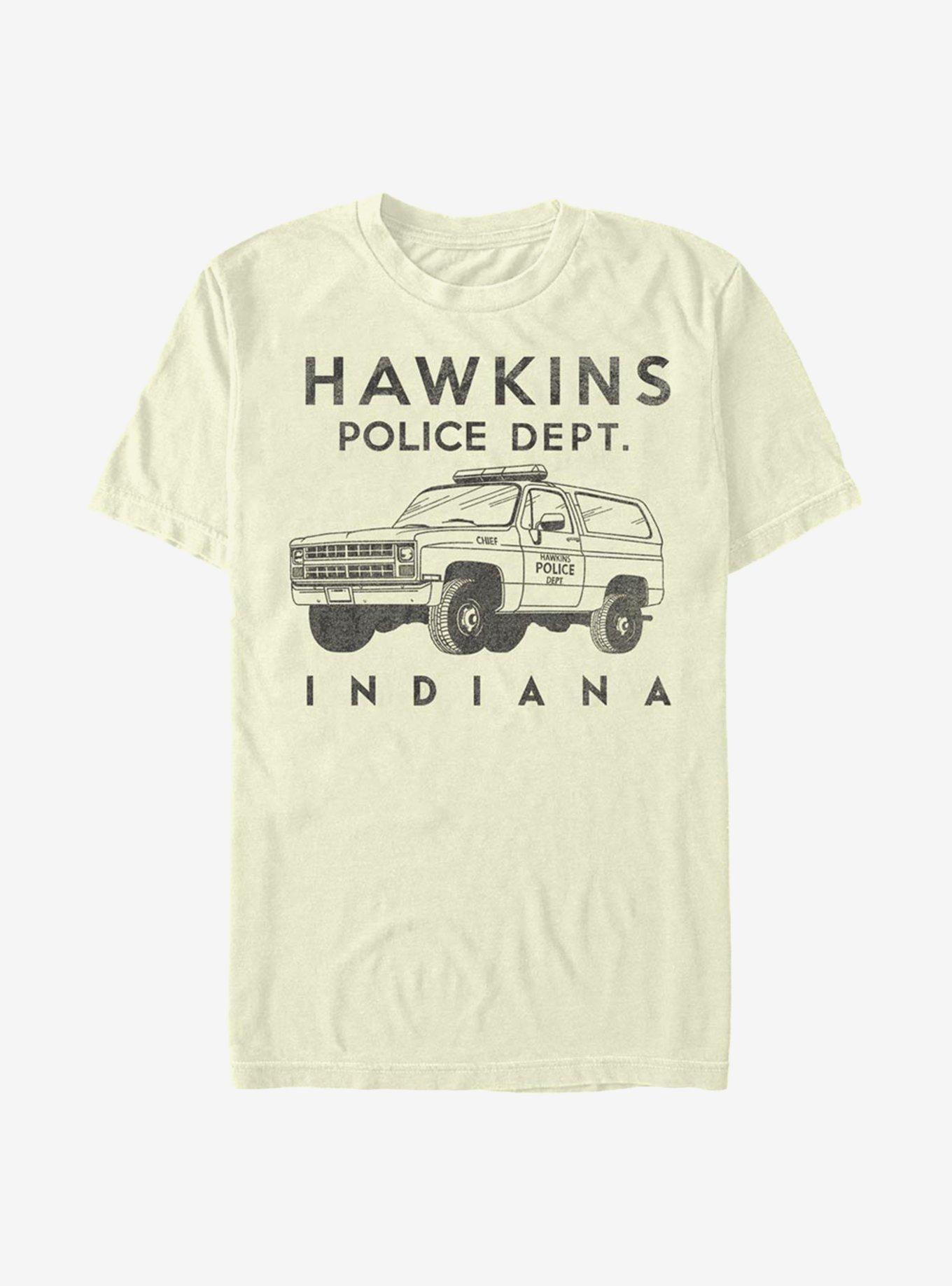 Stranger Things Hawkins Police Dept. T-Shirt, NATURAL, hi-res