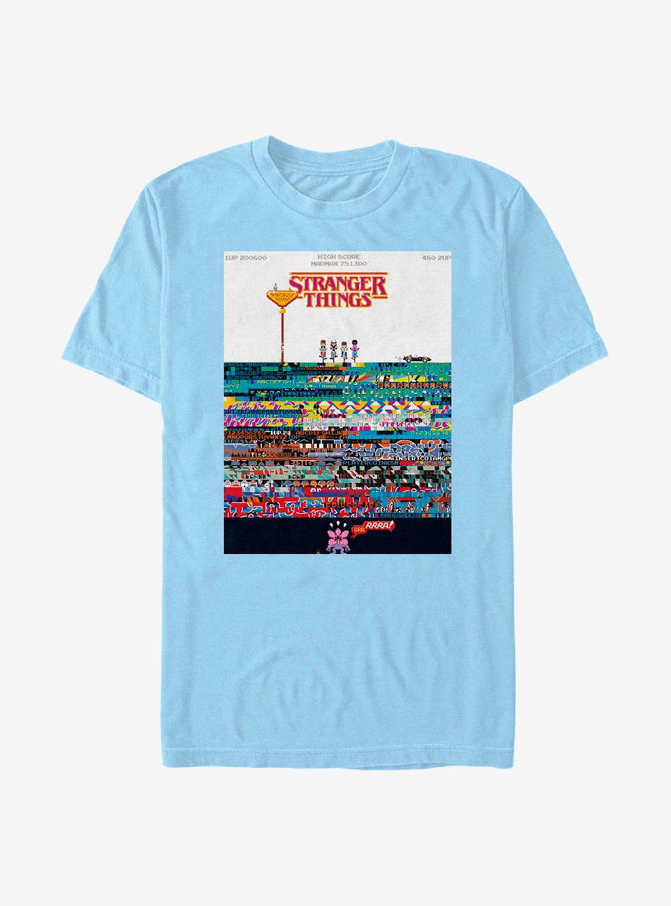 Stranger Things Pixel Things T-Shirt, LT BLUE, hi-res