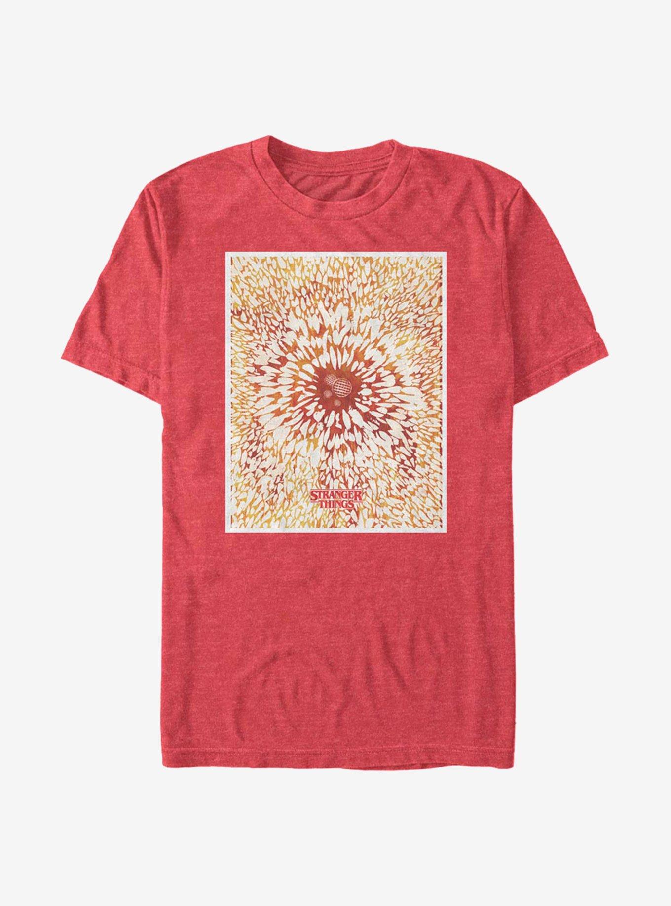 Stranger Things Waffle Poster T-Shirt, RED HTR, hi-res