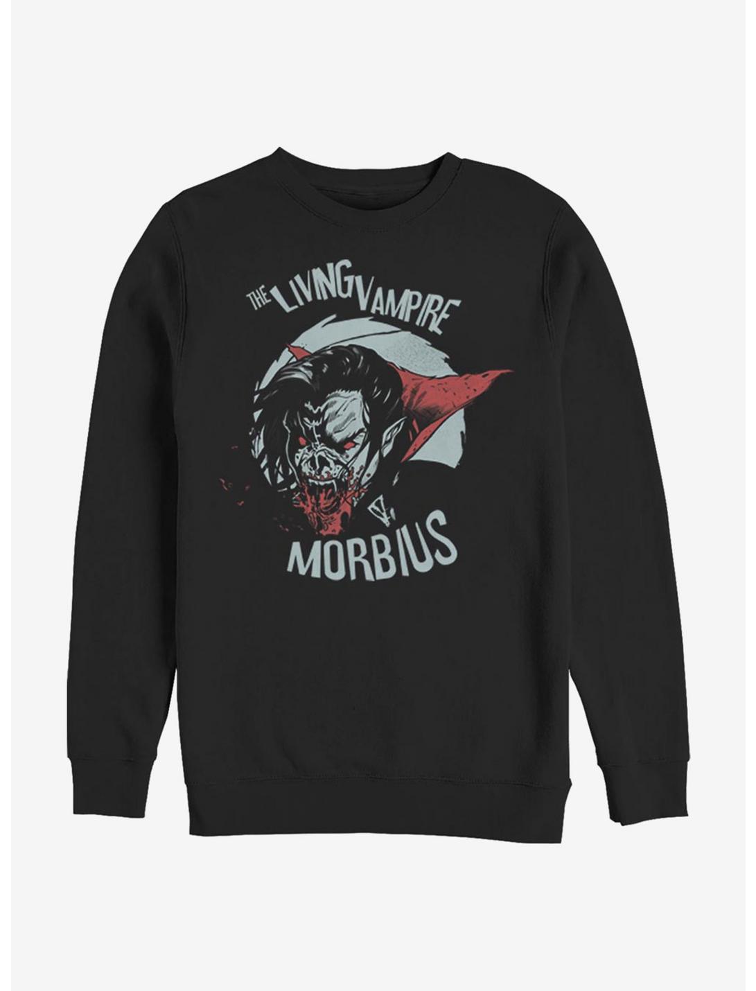 Marvel Morbius Friendly Vampire Crew Sweatshirt, BLACK, hi-res