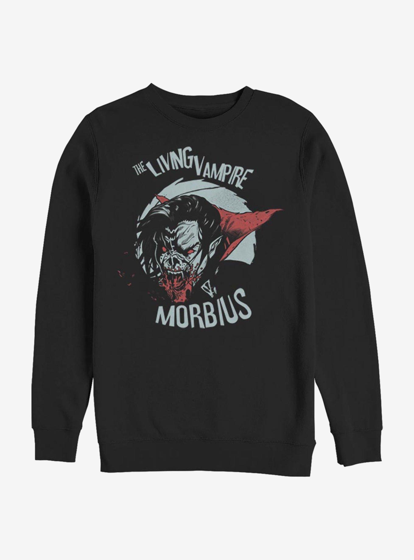 Marvel Morbius Friendly Vampire Crew Sweatshirt, BLACK, hi-res