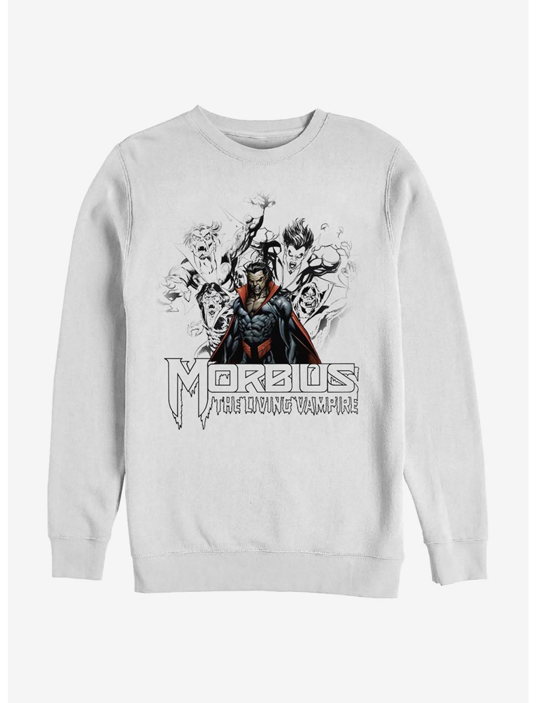 Marvel Morbius Vampire Sketch Crew Sweatshirt, WHITE, hi-res