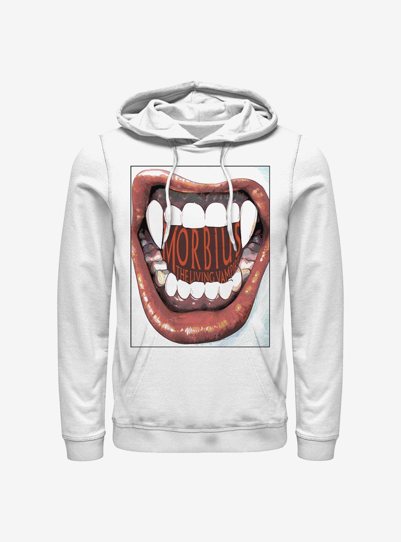 Marvel Morbius Teeth Hoodie, WHITE, hi-res