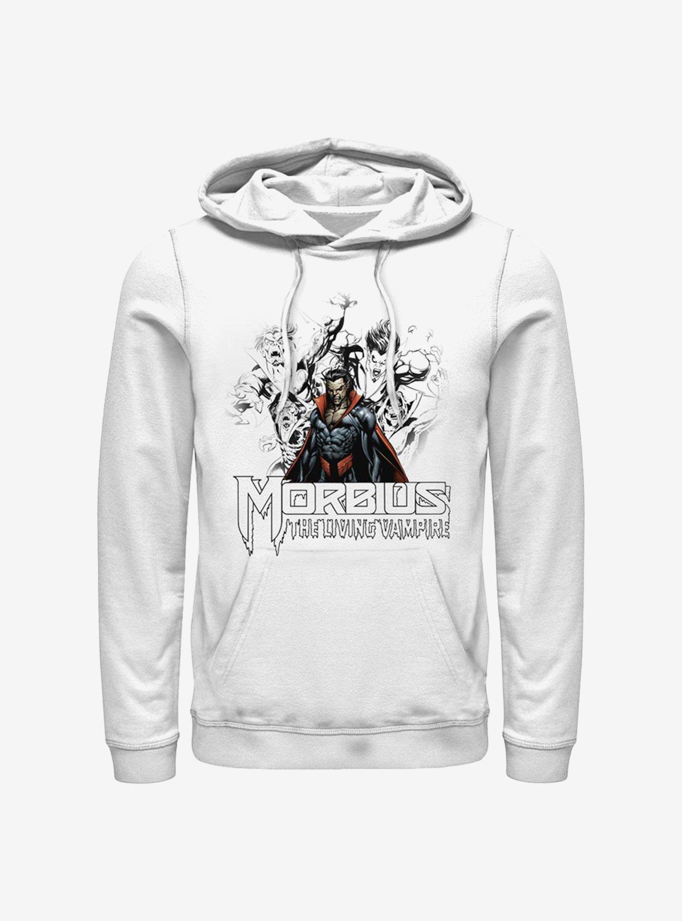 Marvel Morbius Vampire Sketch Hoodie, WHITE, hi-res