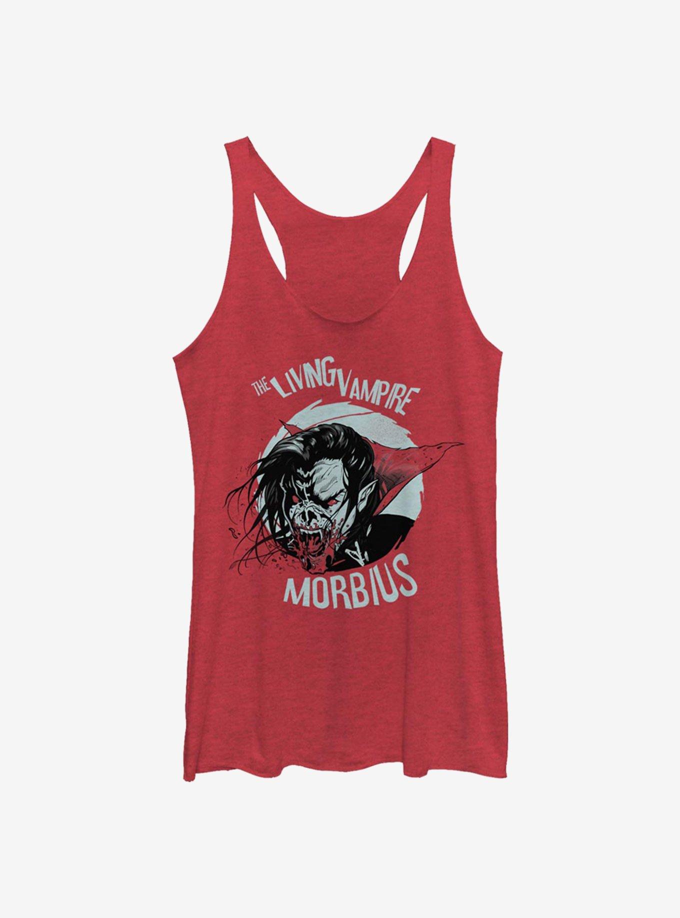 Marvel Morbius Friendly Vampire Girls Tank, RED HTR, hi-res