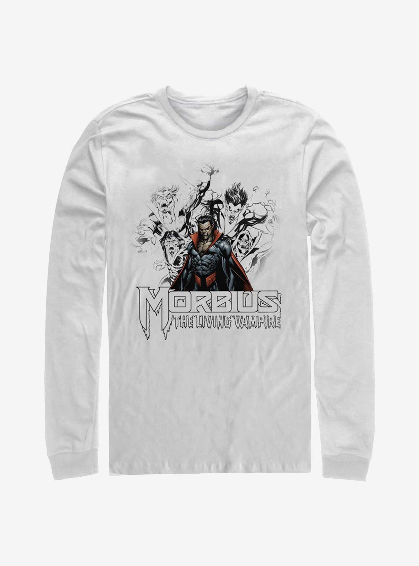 Marvel Morbius Vampire Sketch Long-Sleeve T-Shirt, , hi-res