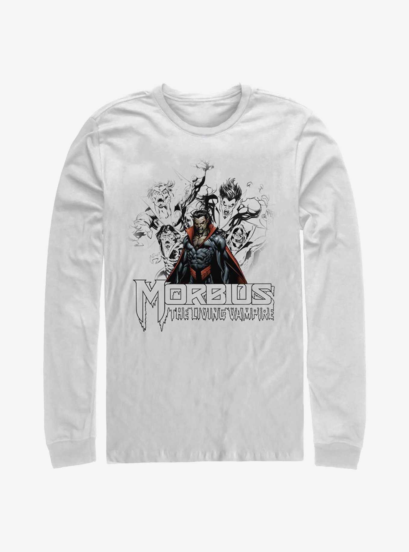 Marvel Morbius Vampire Sketch Long-Sleeve T-Shirt, , hi-res