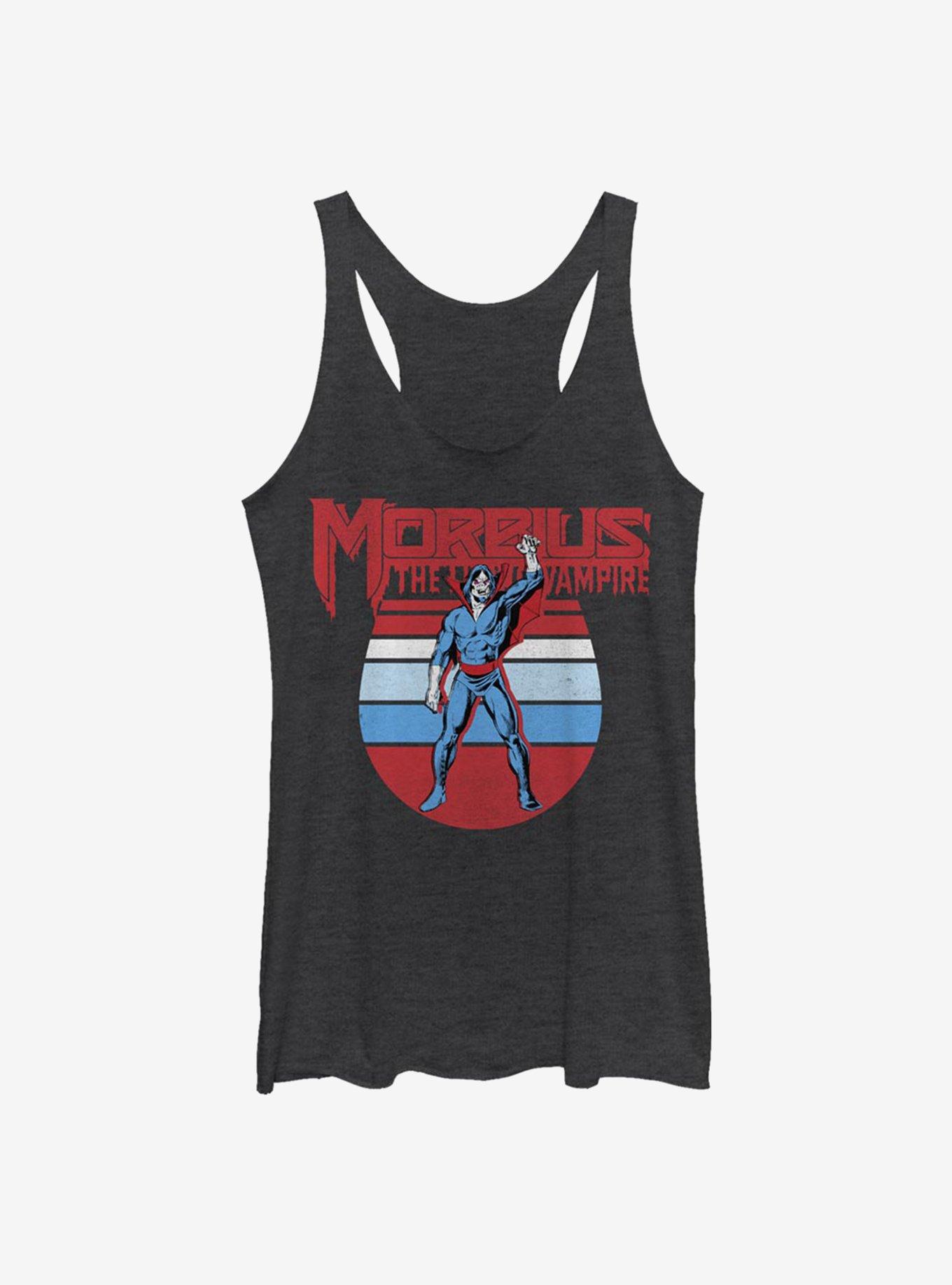 Marvel Morbius Retro Morbius Girls Tank, BLK HTR, hi-res