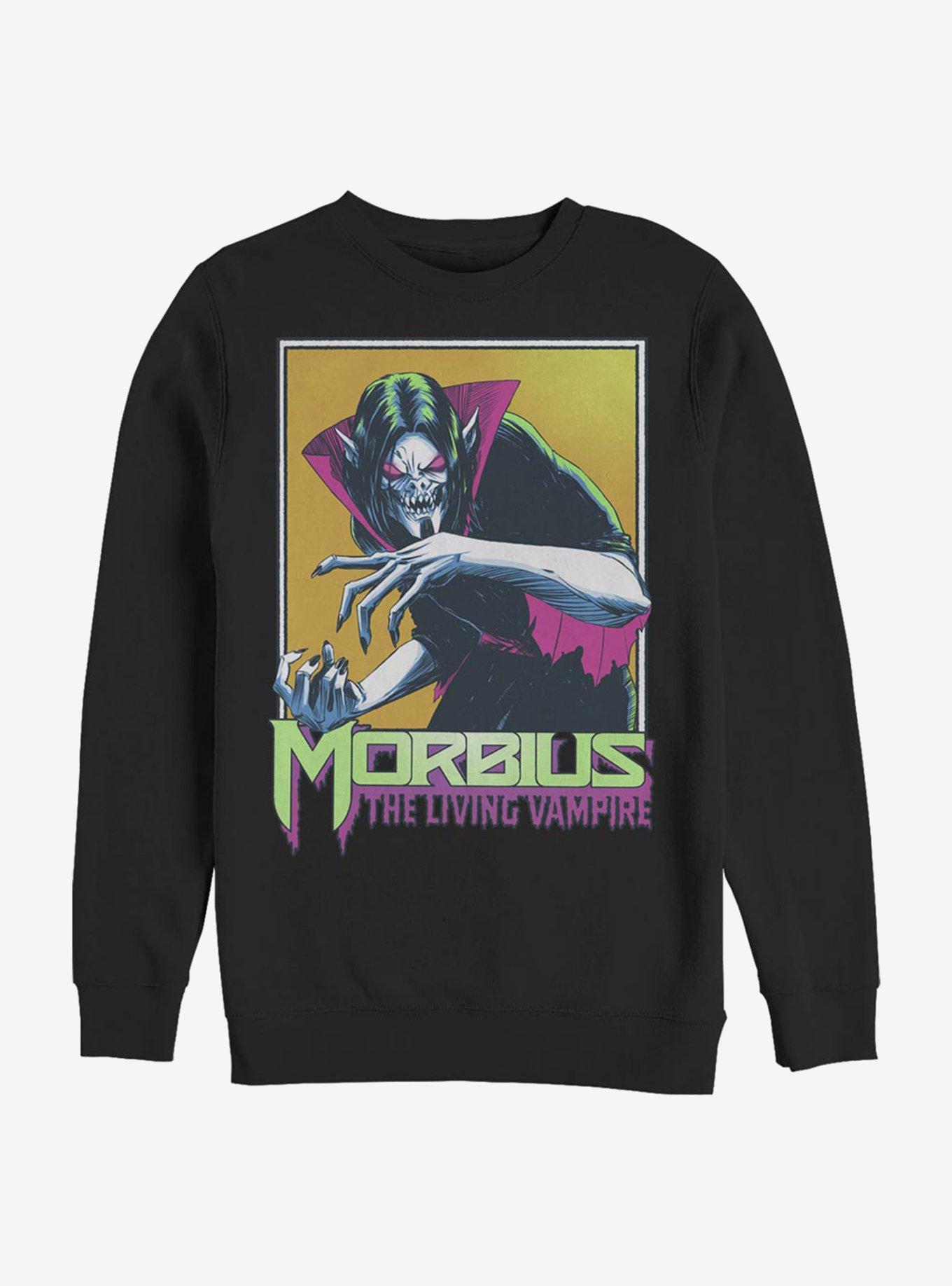 Marvel Morbius Framed Morbius Crew Sweatshirt, BLACK, hi-res