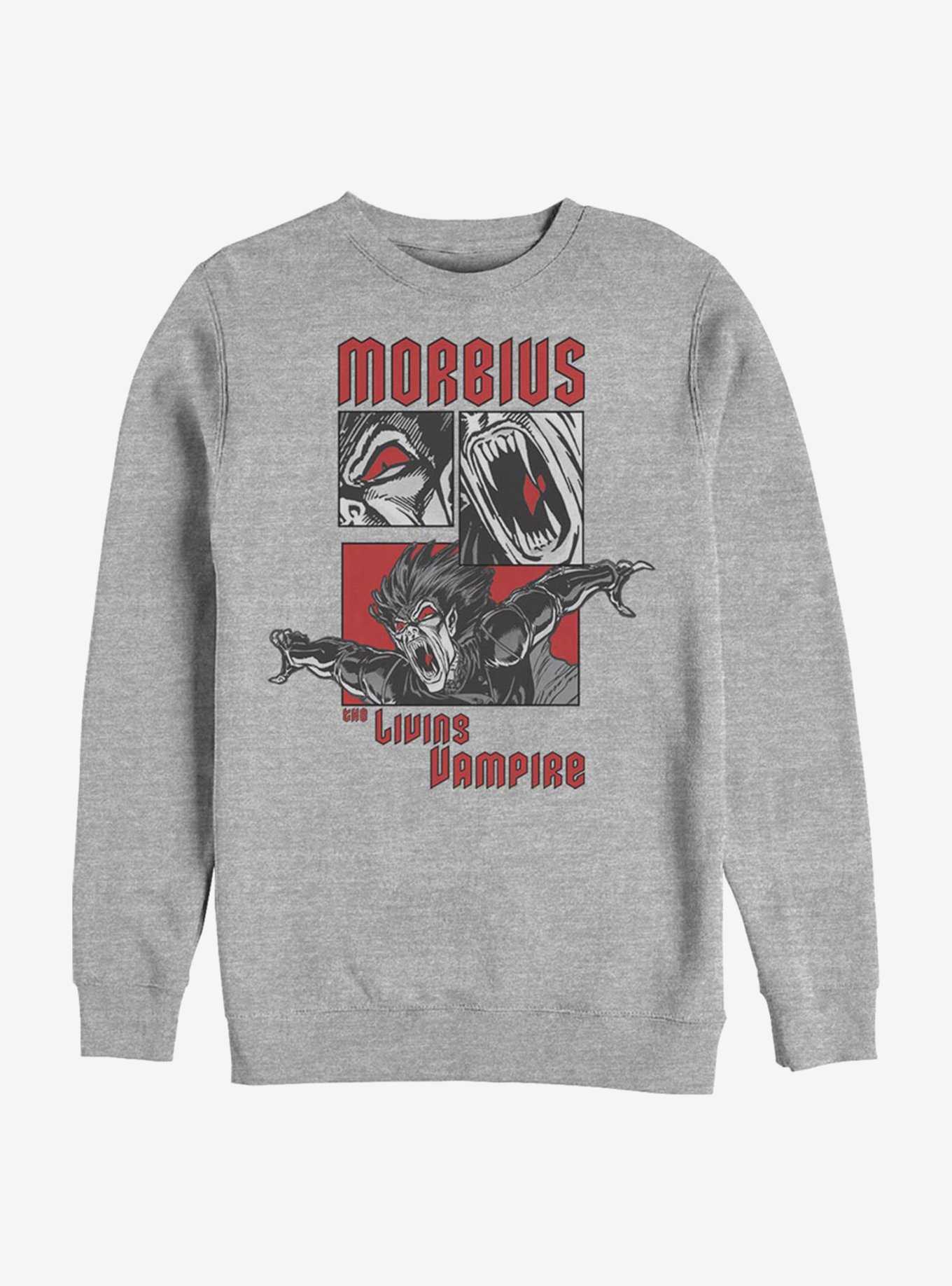 Marvel Morbius Comic Panels Crew Sweatshirt, , hi-res