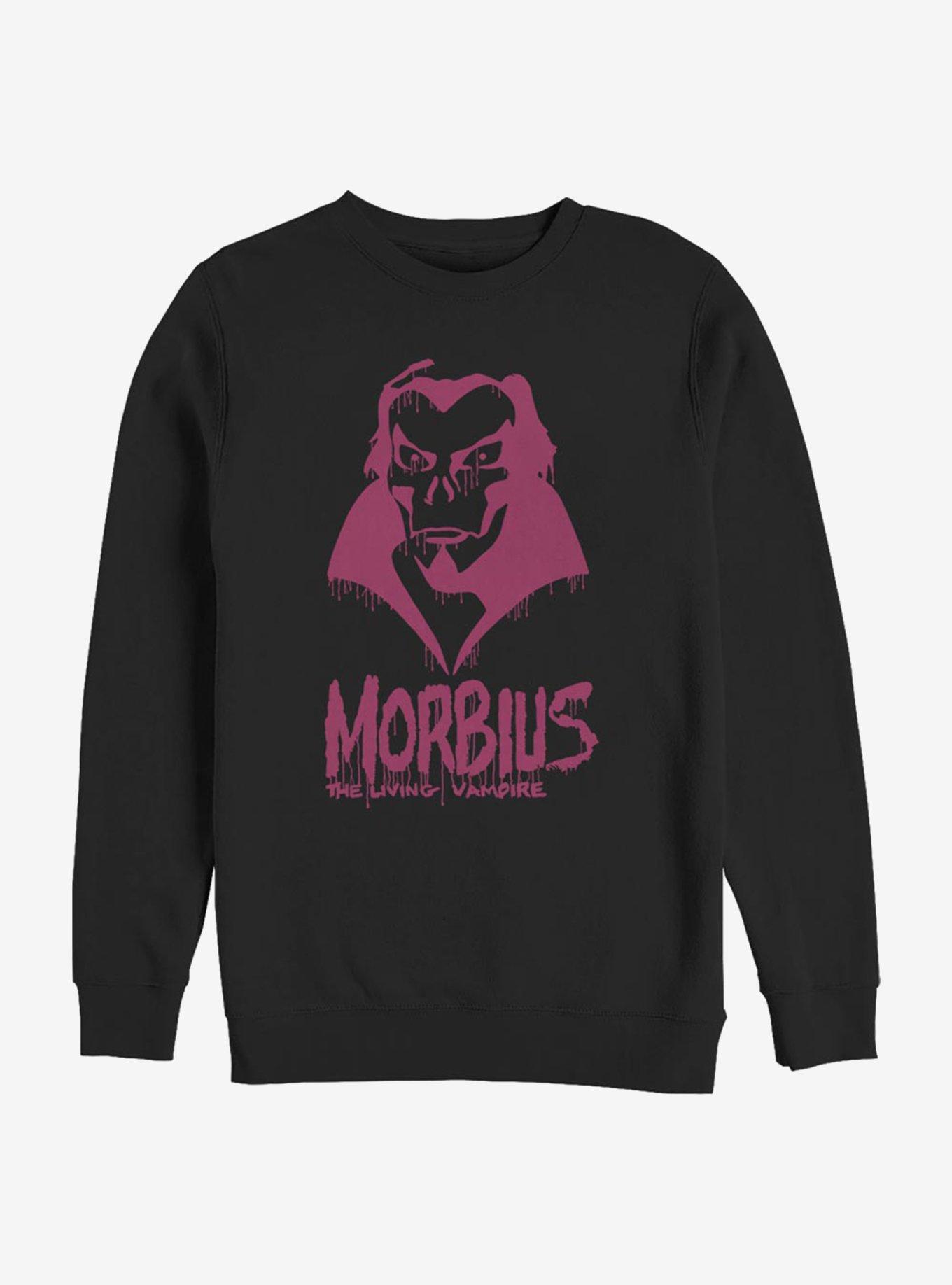 Marvel Morbius Paint Crew Sweatshirt, BLACK, hi-res