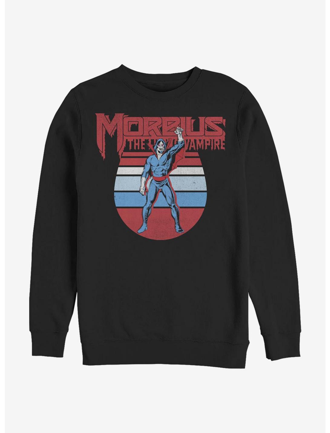 Marvel Morbius Retro Morbius Crew Sweatshirt, BLACK, hi-res