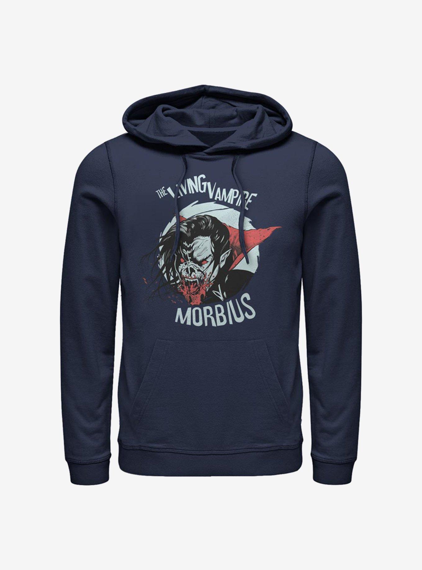 Marvel Morbius Moonlight Vampire Hoodie, NAVY, hi-res