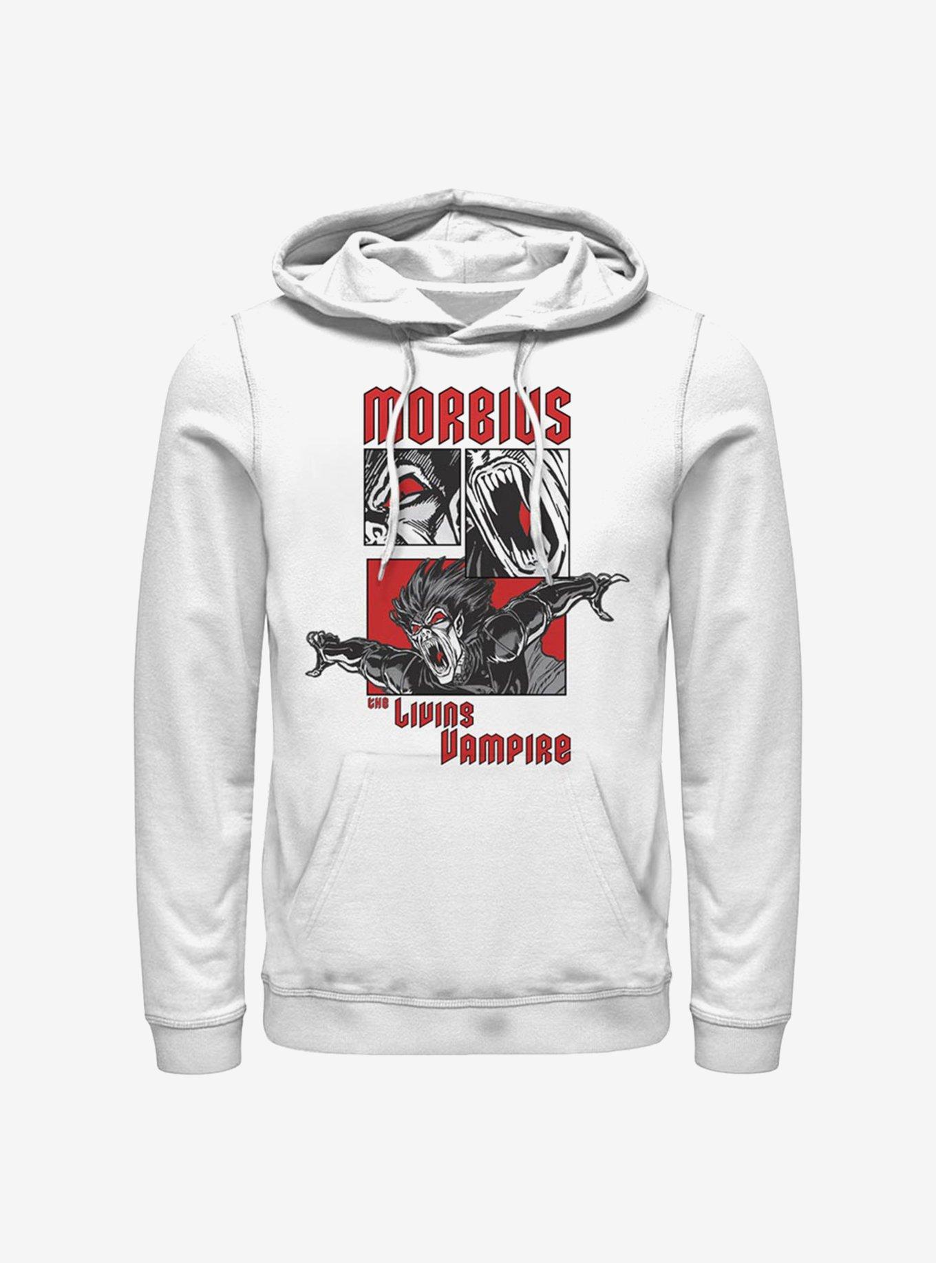 Marvel Morbius Comic Panels Hoodie, WHITE, hi-res