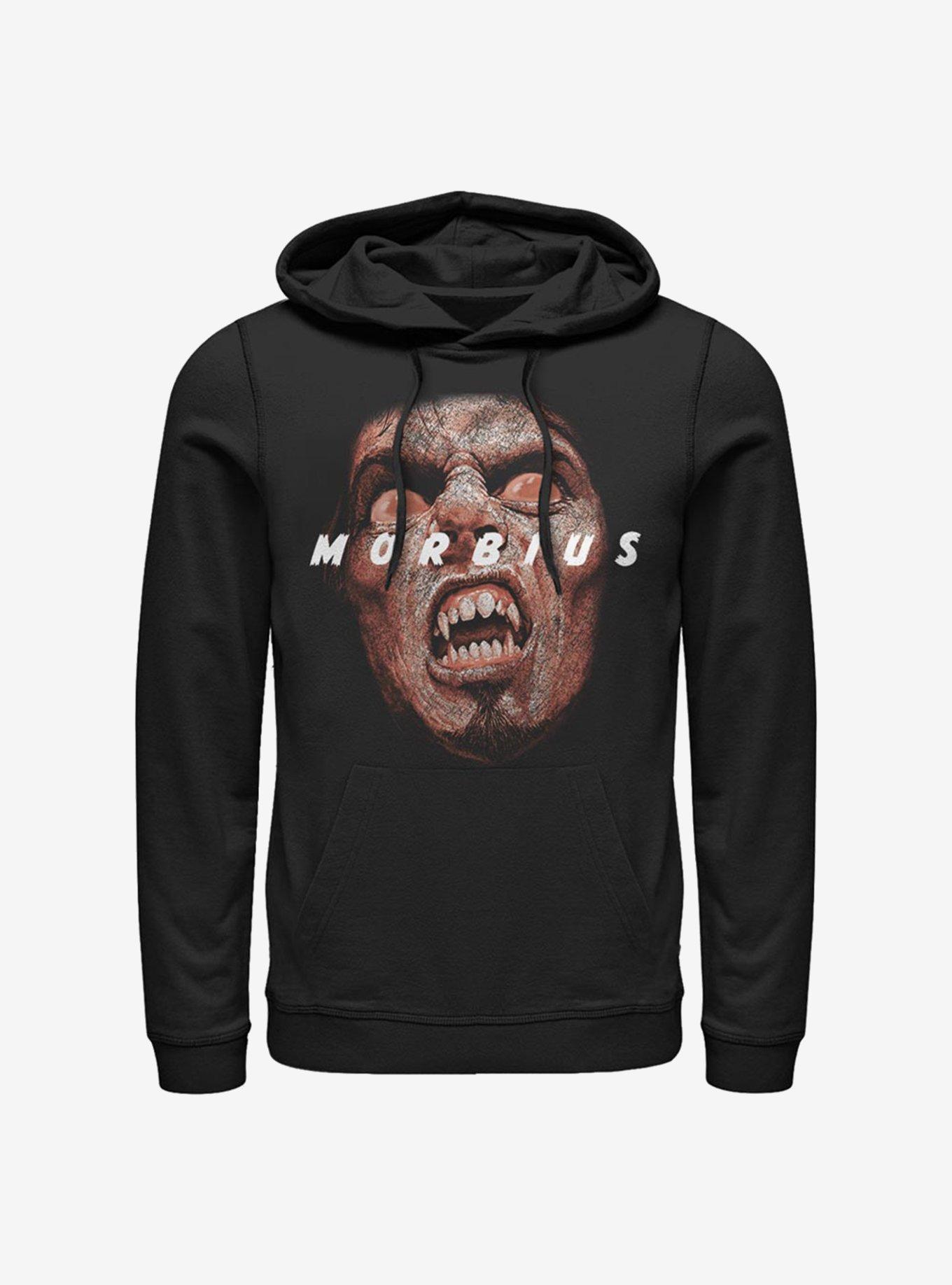 Marvel Morbius Deadly Face Hoodie, BLACK, hi-res