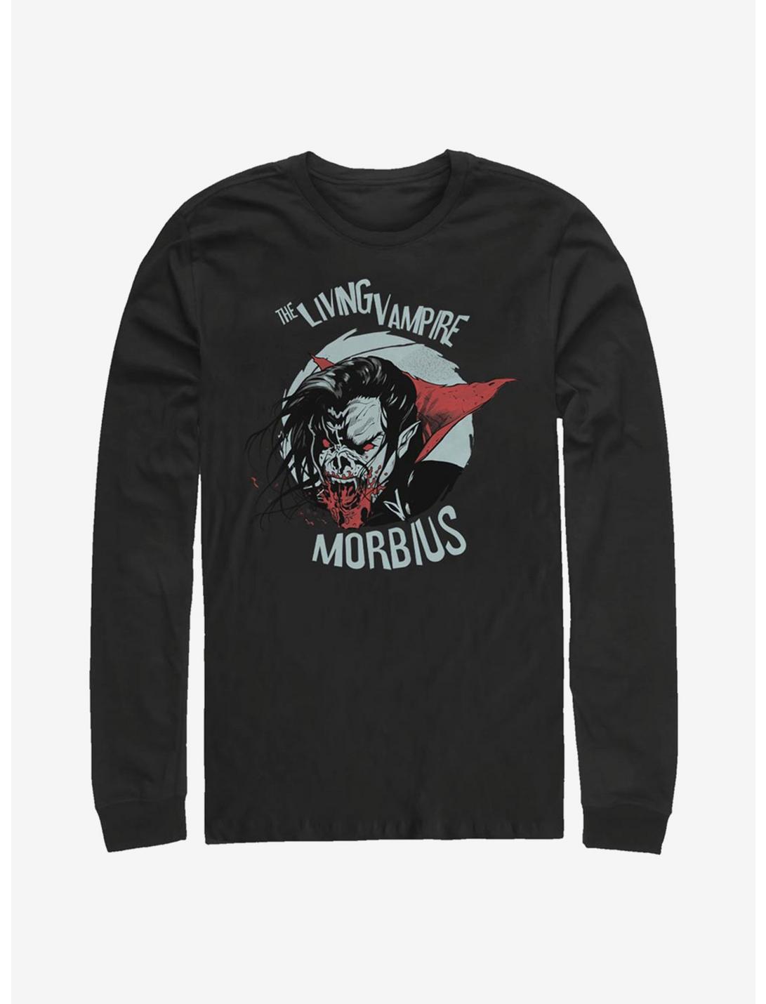 Marvel Morbius Moonlight Vampire Long-Sleeve T-Shirt, BLACK, hi-res