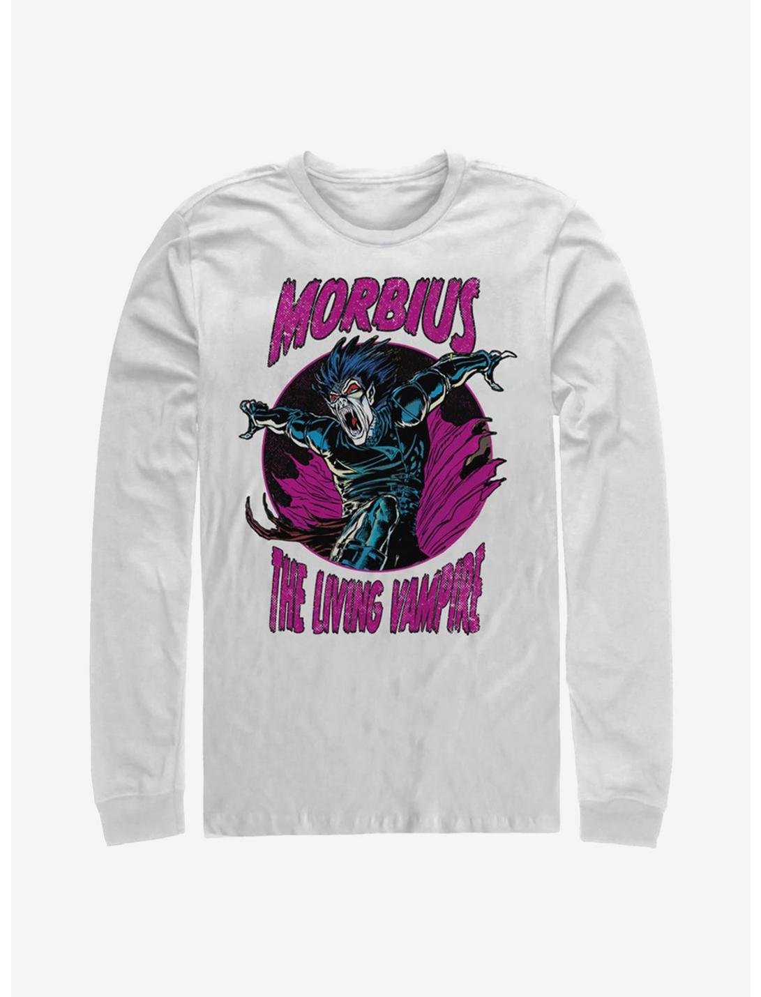Marvel Morbius The Living Vampire Long-Sleeve T-Shirt, WHITE, hi-res