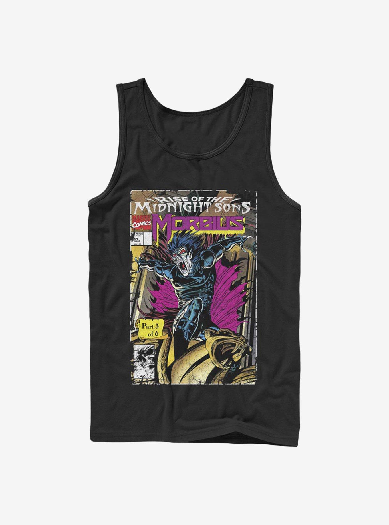 Marvel Morbius Comic Cover Tank, BLACK, hi-res