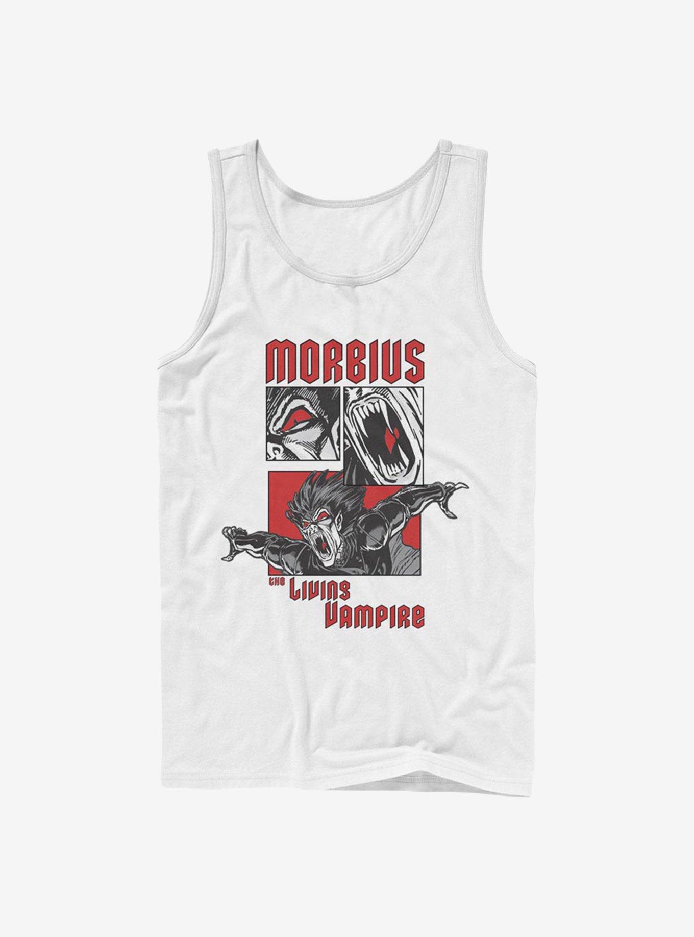 Marvel Morbius Comic Panels Tank, WHITE, hi-res