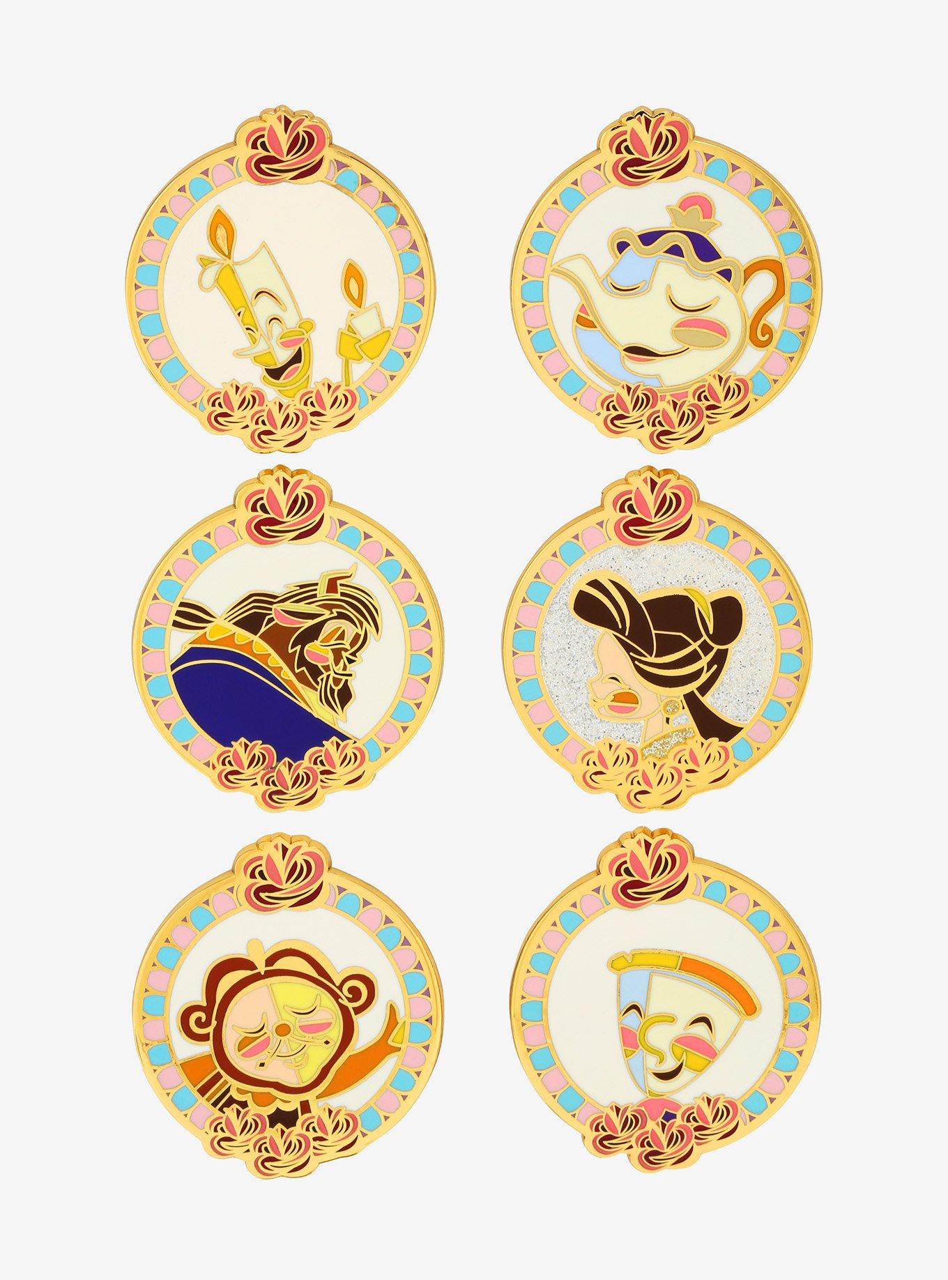 Loungefly Disney Princess Beauty and the Beast Portraits Blind Box Enamel Pin, , hi-res