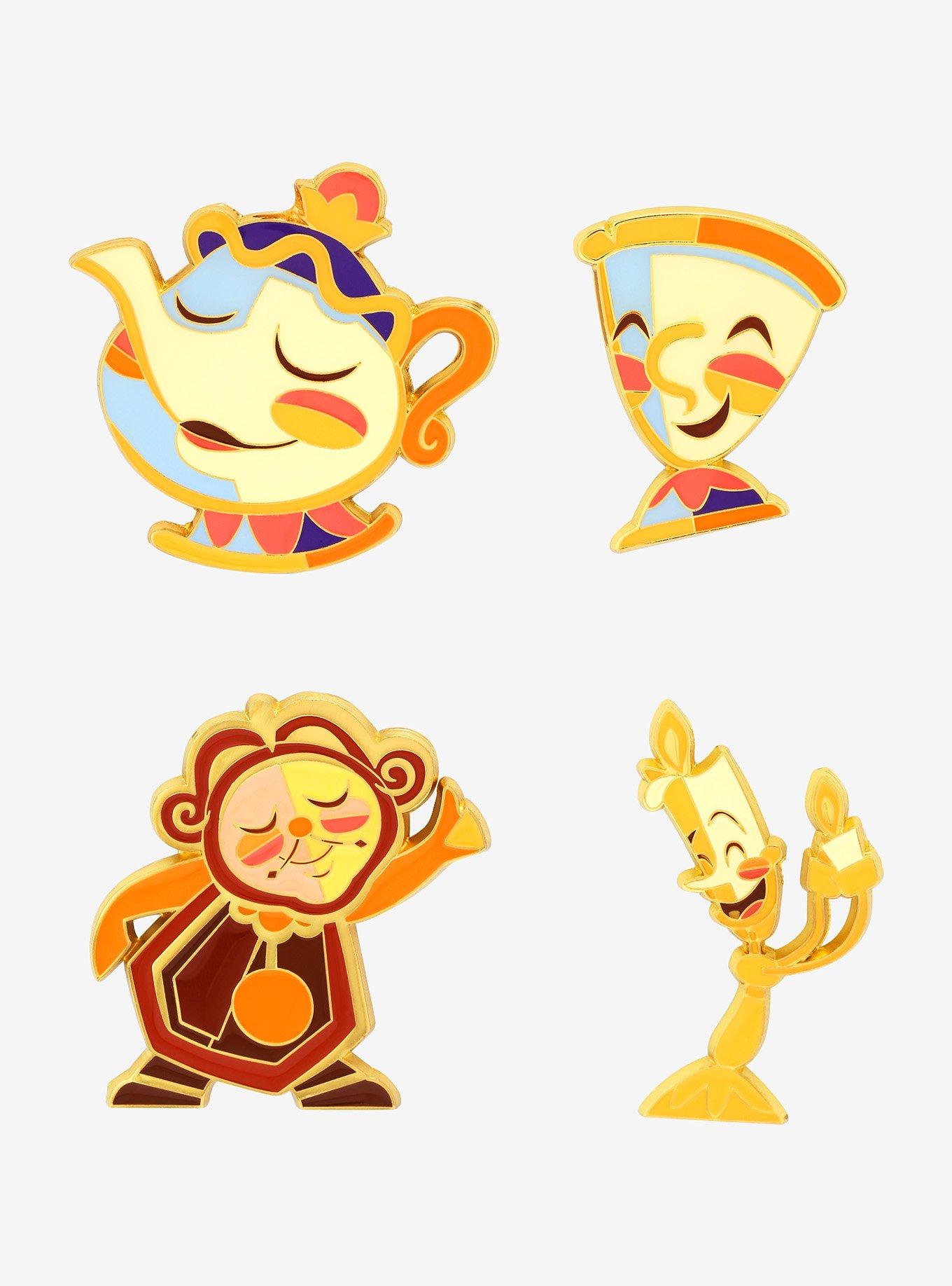 Loungefly Disney Beauty and the Beast Castle Servants Enamel Pin Set, , hi-res