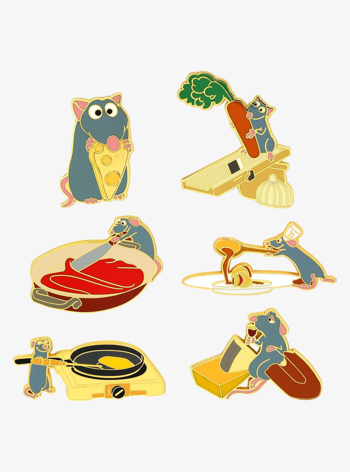 Loungefly Disney Pixar Ratatouille Remy with Food Blind Box Enamel Pin, , hi-res