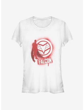 Marvel The Falcon And The Winter Soldier Falcon Spray Paint Girls T-Shirt, WHITE, hi-res