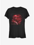 Marvel The Falcon And The Winter Soldier Falcon Profile Girls T-Shirt, BLACK, hi-res