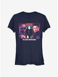 Marvel The Falcon And The Winter Soldier Group Girls T-Shirt, NAVY, hi-res