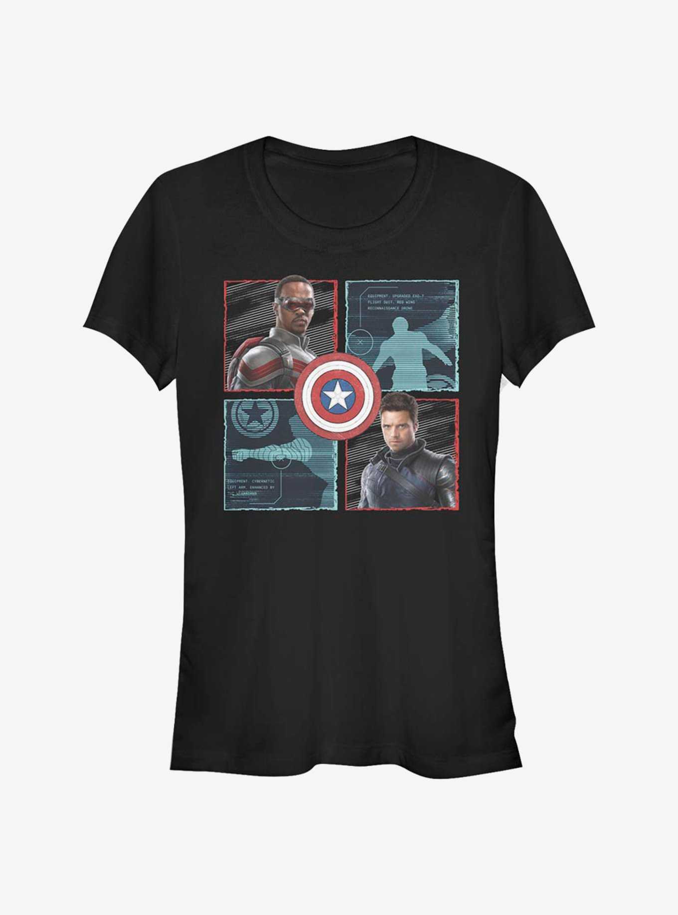 Marvel The Falcon And The Winter Soldier Hero Box Up Girls T-Shirt, , hi-res