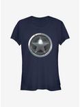 Marvel The Falcon And The Winter Soldier Logo Girls T-Shirt, NAVY, hi-res