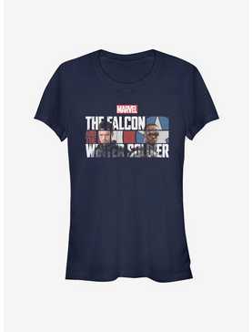 Marvel The Falcon And The Winter Soldier Logo Fill Girls T-Shirt, , hi-res